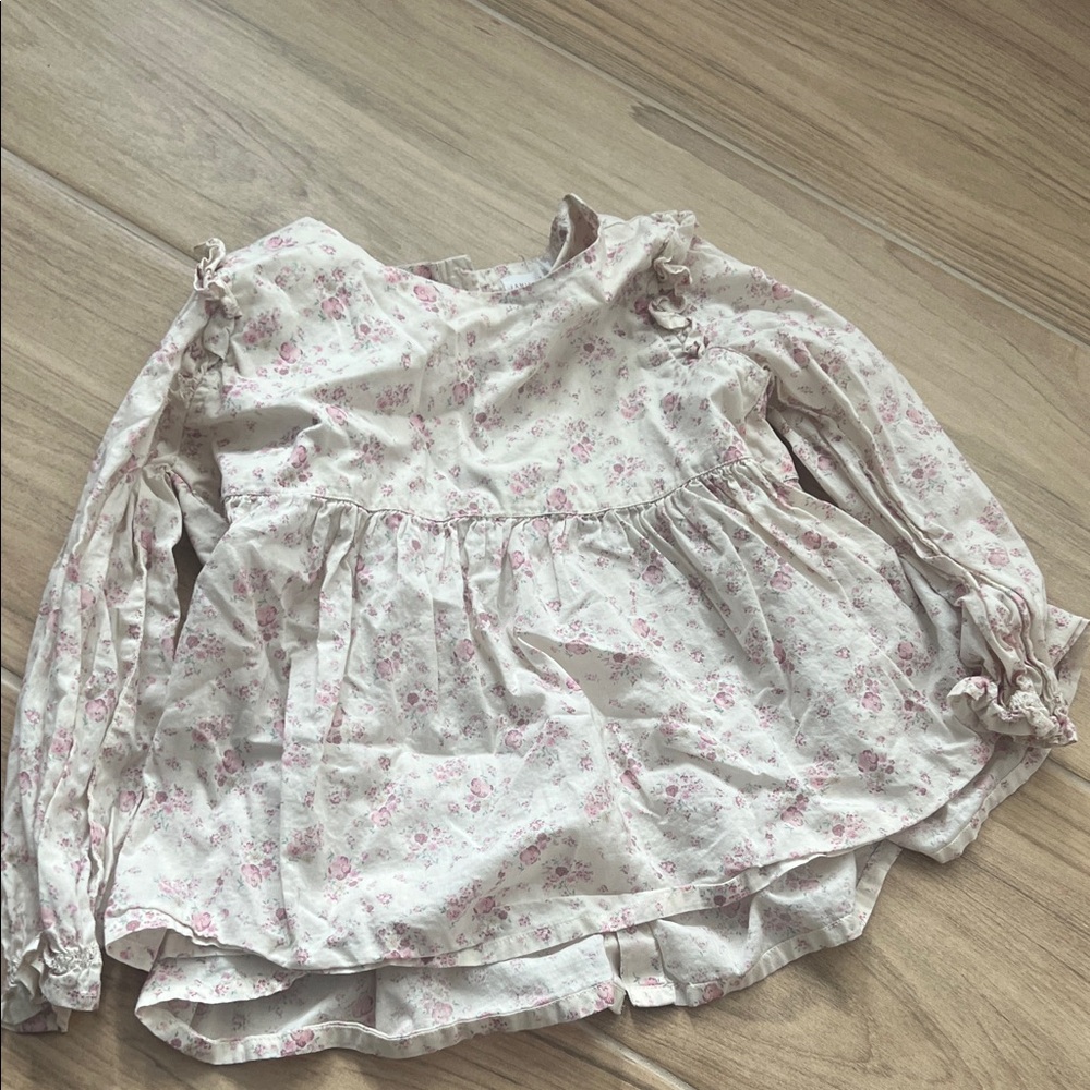 Jamie Kay Pink Floral Kids Blouse
